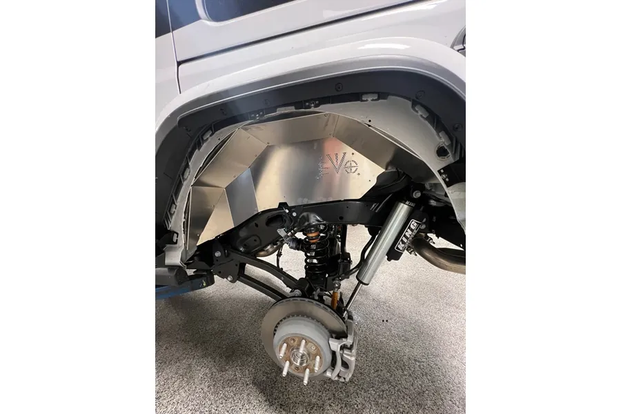 Evo Manufacturing Rear Aluminum Inner Fenders - Black - JL product image