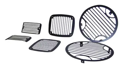 Crown Automotive Jeep Replacement RT Off-Road - Aluminum Black Stone Guard Set
