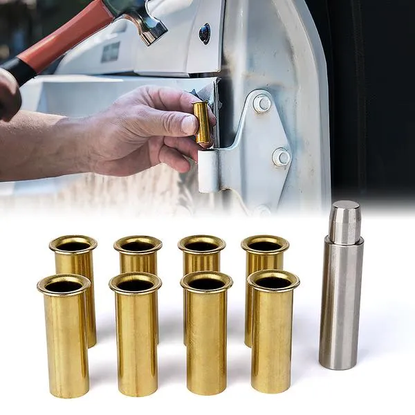 LED Factory Mart 8PC Replacement Door Hinge Bushing Set with Removal Tool for 2007+ Jeep Wrangler 4 Door JK JL