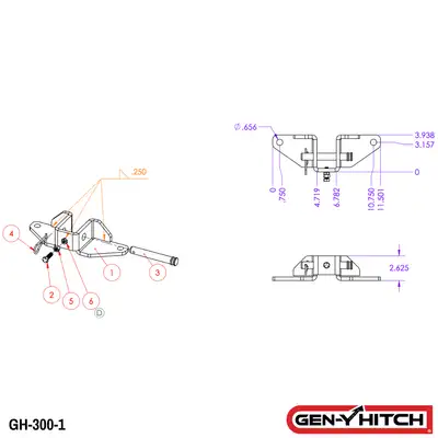GEN-Y Hitch Sway Control Head 2in Shank and GH-097 14K TW 16K Towing