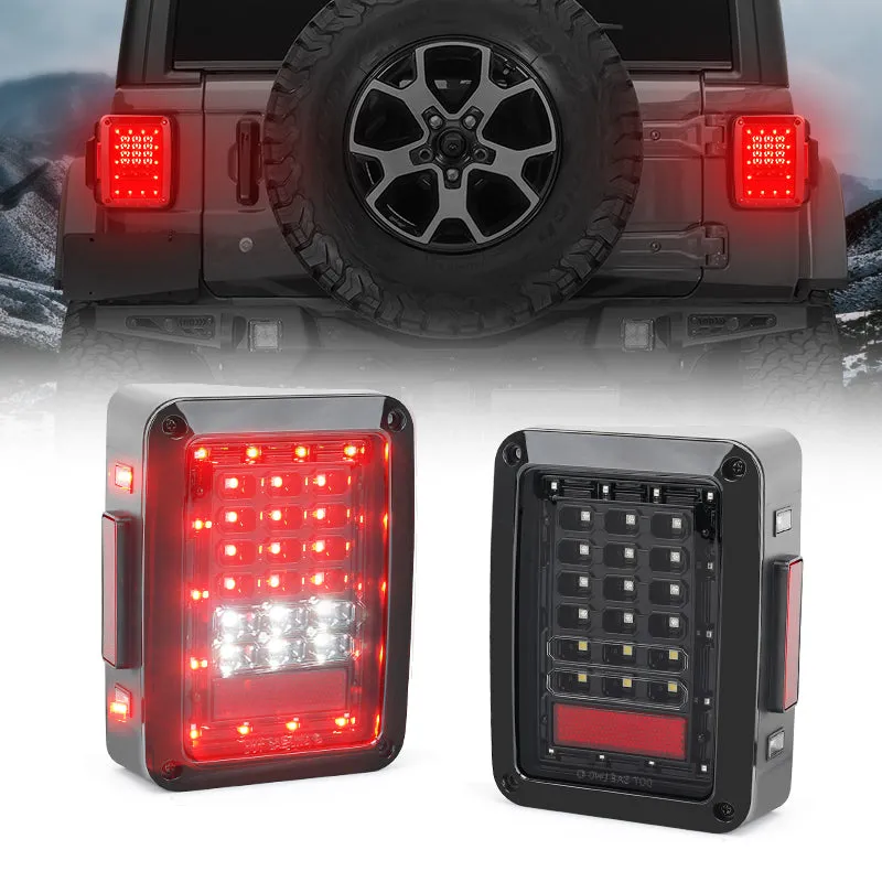 Classic LED Tail Lights For Jeep Wrangler JK JKU 2007 - 2018 product image