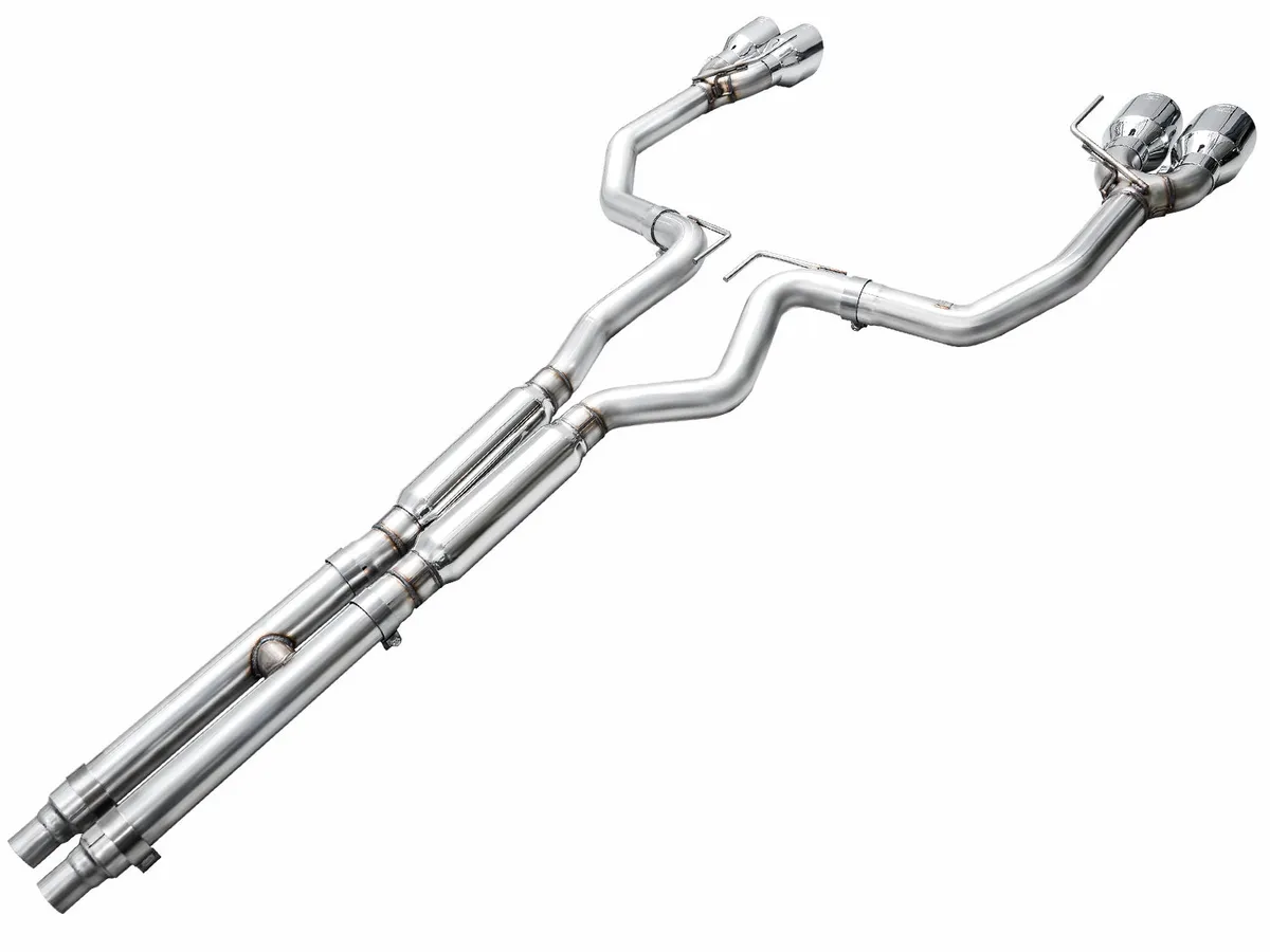 AWE SwitchPath™ Exhaust for S650 Ford Mustang Dark Horse - Quad Diamond Black Tips product image