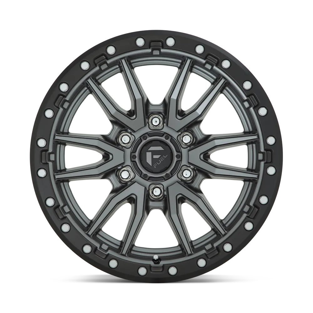 Fuel Wheels | Rebel | Matte Gunmetal Black Bead Ring product image