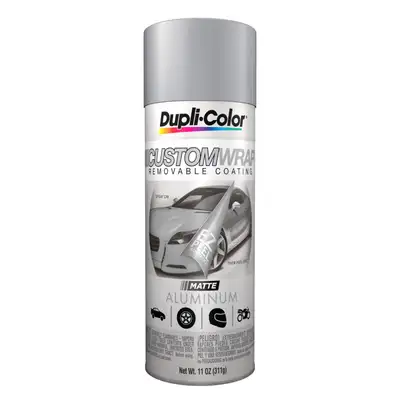 Dupli-Color Duplicolor Custom Wrap Removable Coating Matte Aluminum 11 oz