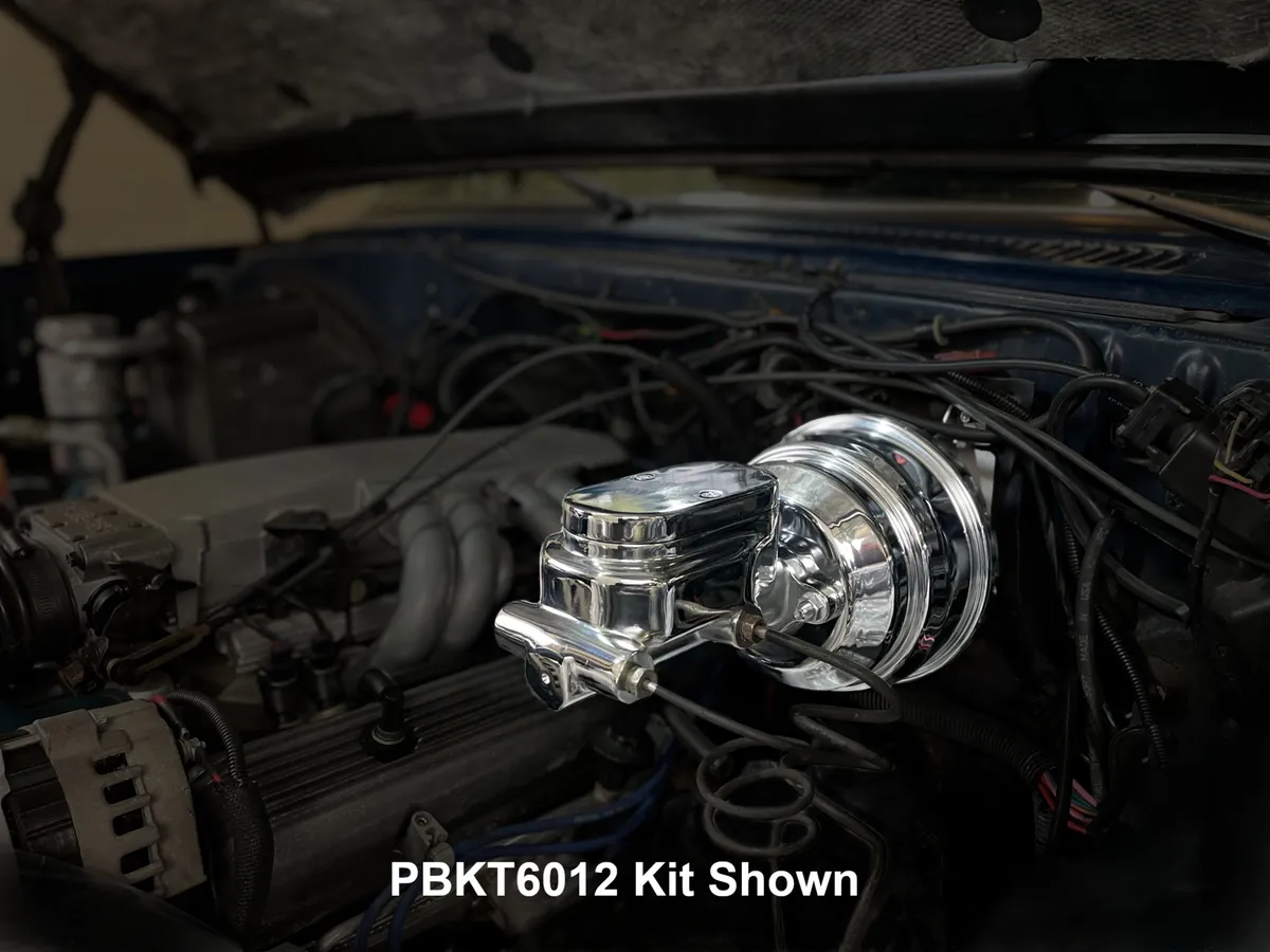 Leed Brakes PBKT6012 Power booster kit 8 inch dual booster 1-1/8 inch bore master (Chrome) product image