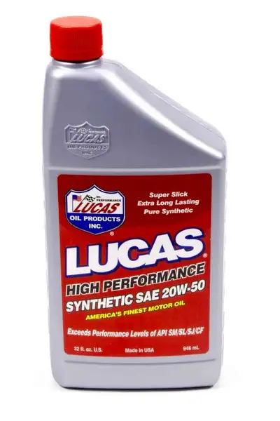 Lucas Oil Products Lucas Oil Products 10054 Synthetic SAE 20W-50 Racing Oil