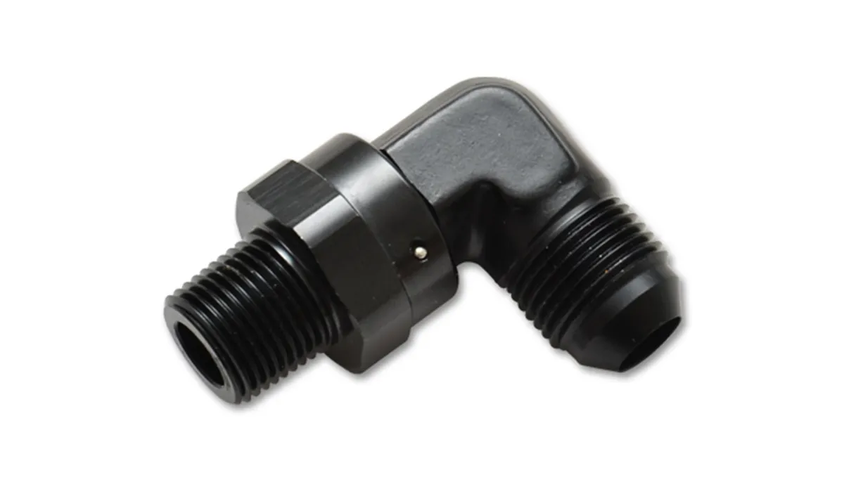 Vibrant Performance - 11363 - Male AN to Male NPT 90 Degree Swivel Adapter, -6 AN to 1/2 in. NPT product image