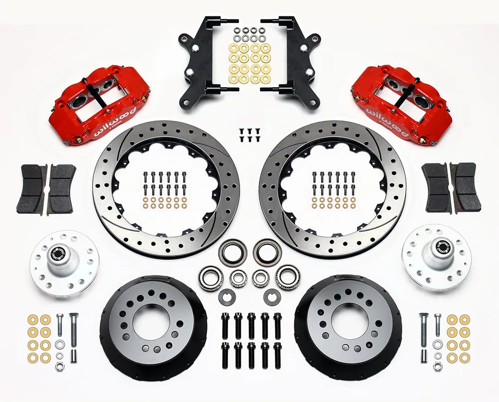 1957 - 1968 Edsel, Ford, Mercury Forged Narrow Superlite 6R Big Brake Front Brake Kit (Hub) - 140-13630 product image