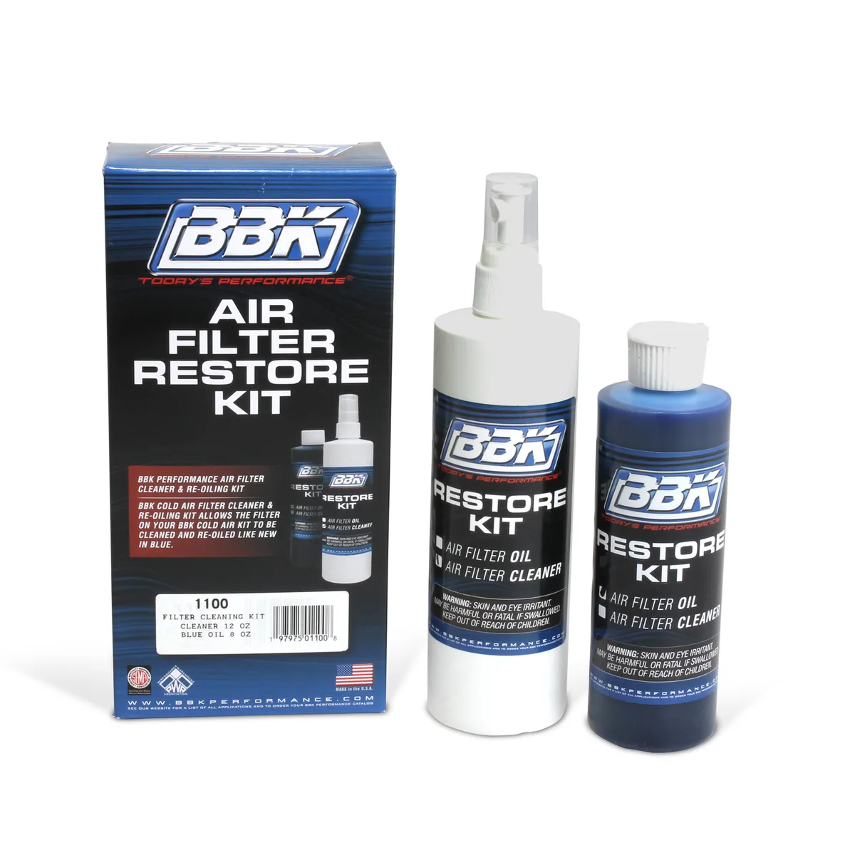 Bbk Air Filter Cleaner & Blue Re-Oiling Kit - Universal product image