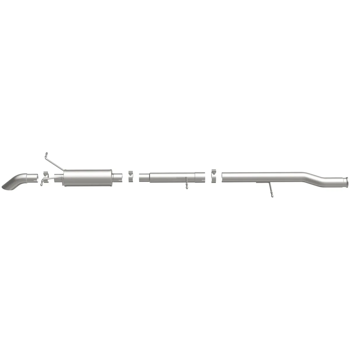 09-10 GM Silverado/SierraCC/EC Cat-Back System featuring 3in stainless steel piping and a 3in stainless steel Turn Down tip product image