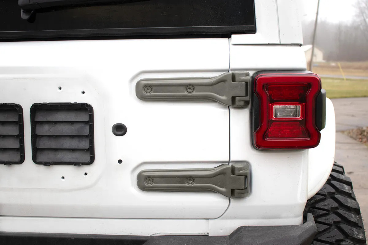 18c Wrangler JL Tailgate Hinge Set Prepped For Paint product image
