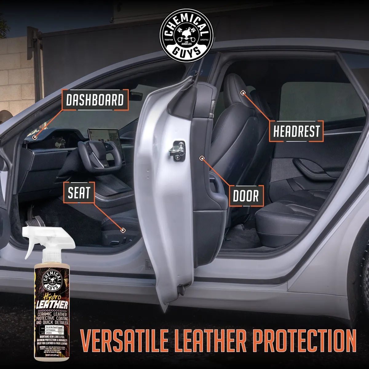 Chemical Guys HydroLeather Ceramic Leather Protective Coating/Detailer 16 Fl. Oz. product image