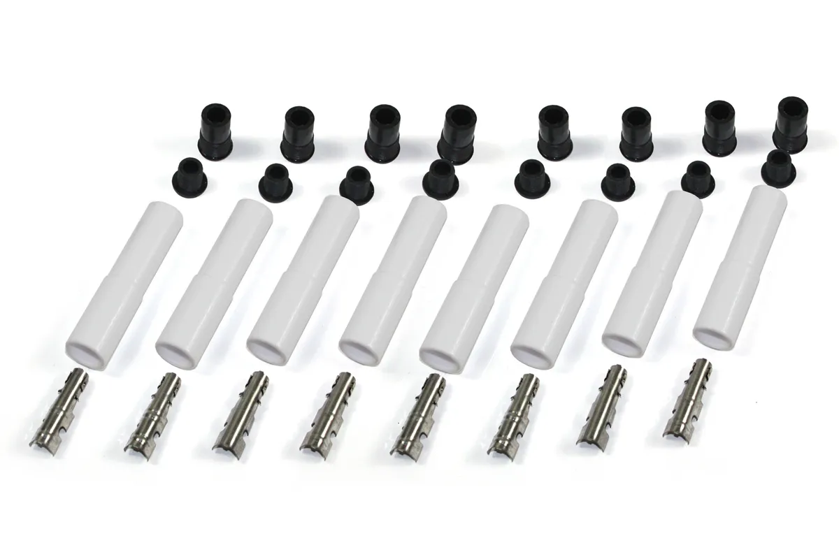 Pertronix PerTronix 8502HT-8 White Ceramic Spark Plug Boot Straight Set of 8
