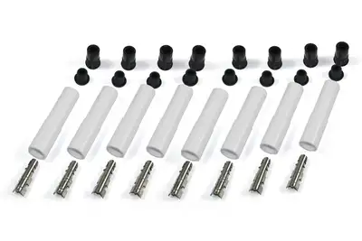 Pertronix PerTronix 8502HT-8 White Ceramic Spark Plug Boot Straight Set of 8