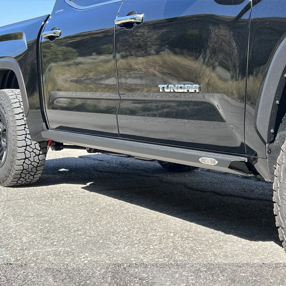 Tundra Rock Sliders For 22-24 Toyota Tundra Black Powdercoat Steel Rock Slide Engineering product image