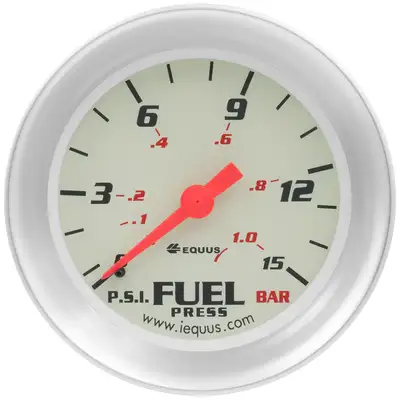 Equus 2 5/8 in. Mechanical Fuel Pressure Gauge