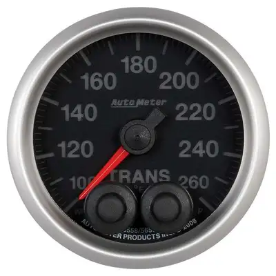 AutoMeter Gauge, Trans Temp, 2 1/16", 260?F, Stepper Motor w/Peak & Warn, Elite