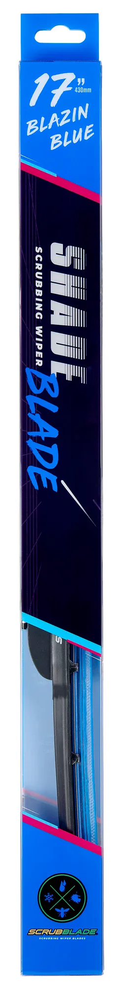 Scrubblade - 17 430mm Blue Silicone Shadeblade Wiper Blade - CBB1700 product image