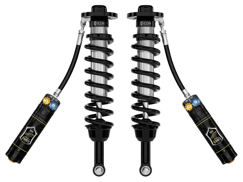 ICON 2022-2024 Toyota Tundra, 5-6" Lift, Front, V.S. 2.5 Series Coilover Kit, Remote Reservoir w/ CDXS, Pair product image