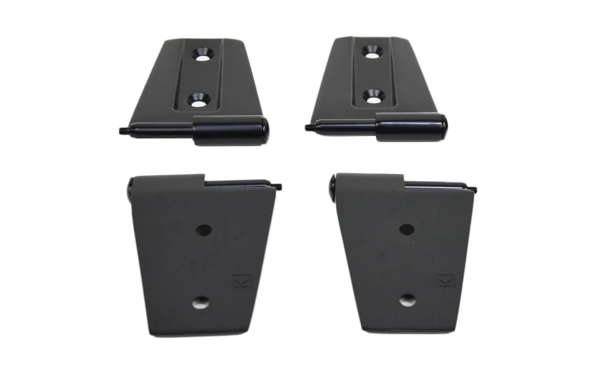 Jeep JK Door Hinge Set 4 Pieces 2 Door 07-18 Wrangler JK Powdercoat Black Kentrol product image