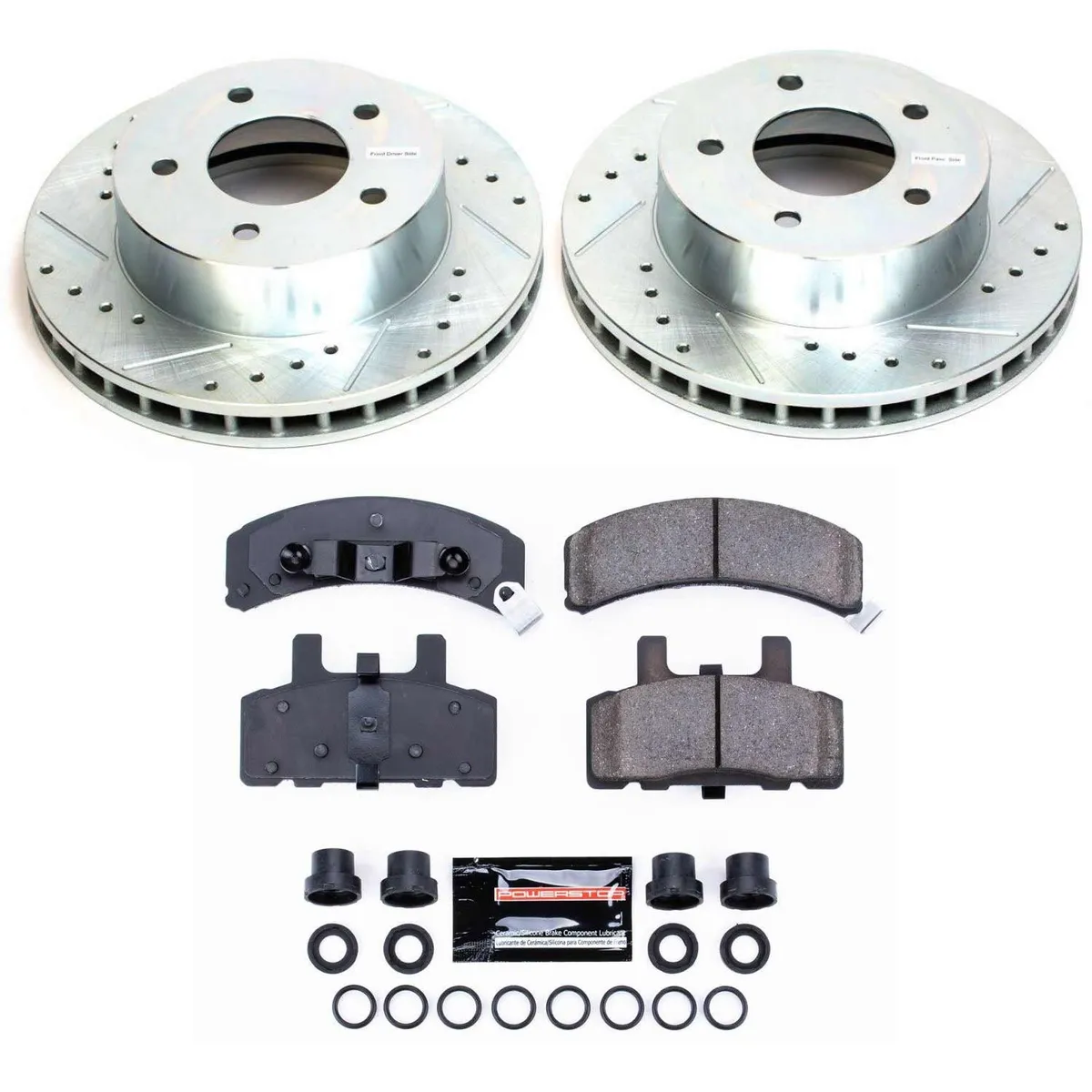 Z23 Evolution Sport Upgrade Kit: Drilled/Slotted Rotors; Carbon-Fiber Ceramic Pads W/Hardware product image