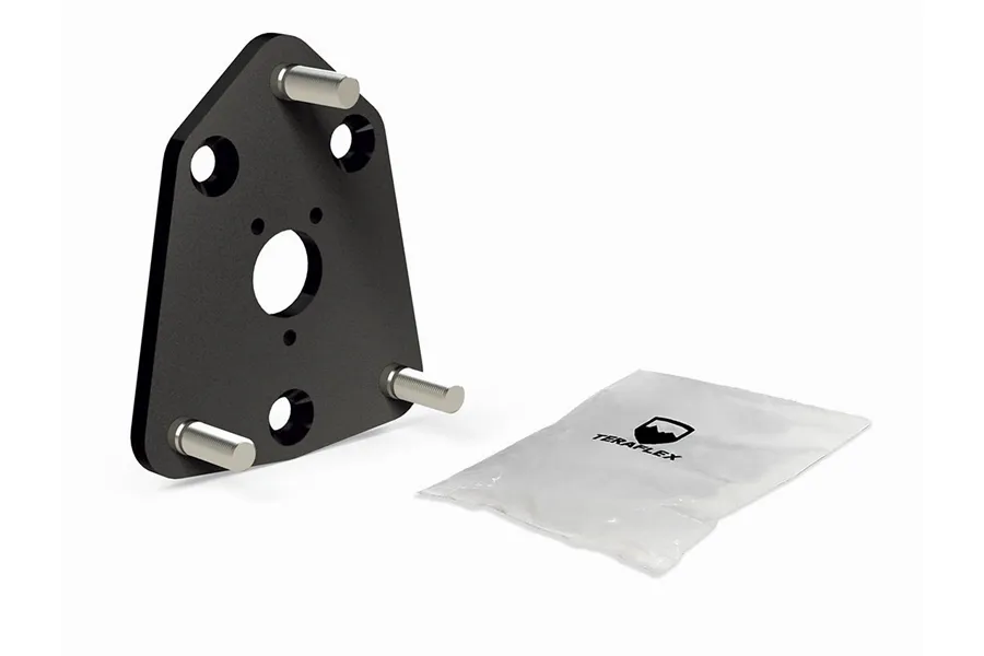 TeraFlex 18c Jeep Wrangler JL Alpha HD 8lug Spare Tire Mount Adapter Plate Kit – 5x5in to 8x6.5in