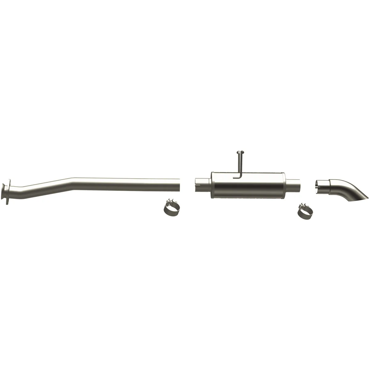 98-10 Ford Ranger EC/CC 3.0/4.0 Cat-Back System featuring 2.5in stainless steel piping and a 3in stainless steel Turn Down tip product image