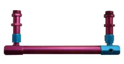 Racing Power Company Holley 4150 Aluminum Fue l Log Red/Blue 3/8Innpt