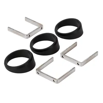 AutoMeter Gauge Mount, Angle Rings, 3 pcs., Black, for 2 1/16" Gauges