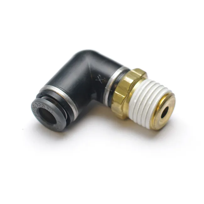 Ridetech Ridetech 31956201 Airline Fitting, Swivel Elbow. 1/4 NPT to 3/8 Airline.