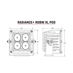 The stylish versatility of the RIGID Radiance lighting family just got better with Radiance+RBGW XL Pod Lights. These pods are featured packed and provide the user with the ability to toggle between eight available backlight options. product image