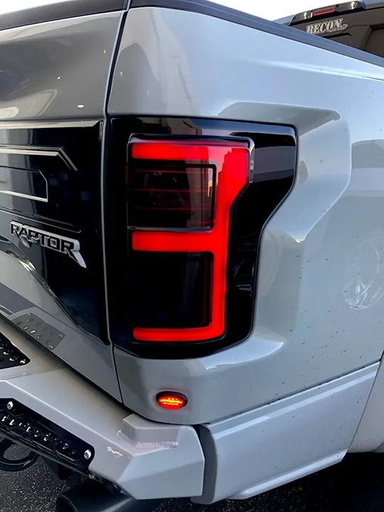 Ford F150 15-17 And Raptor 17-19 Replaces OEM LED Style Tail Lights w Blind Spot Warning System Oled Tail Lights - Cle product image