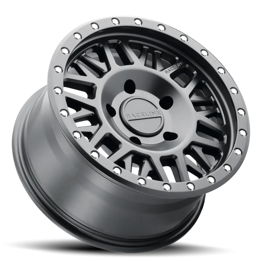 Aluminum Wheels 17x9 Ryno 951B Satin Black -12 Offset 8 on 170 Bolt Pattern 130.8 Bore Raceline product image