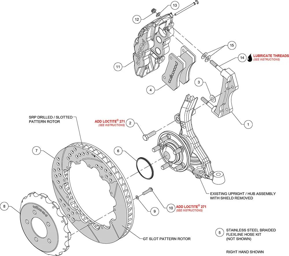 2012 - 2023 Chrysler, Dodge AERO6 Big Brake Front Brake Kit - 140-14067 product image
