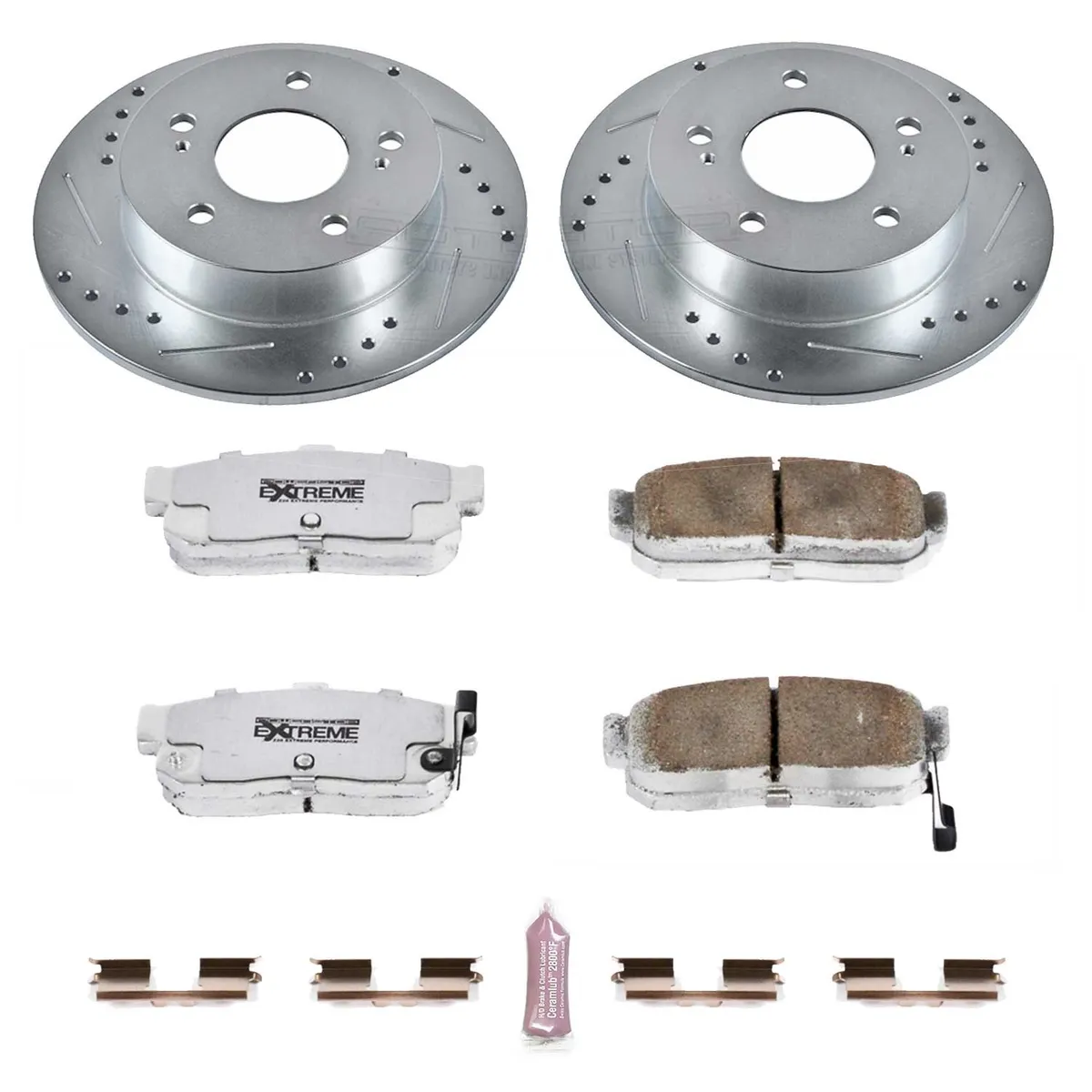 Z26 Street Warrior Upgrade Kit: Drilled/Slotted Rotors; Carbon-Fiber Ceramic Pads W/Hardware product image