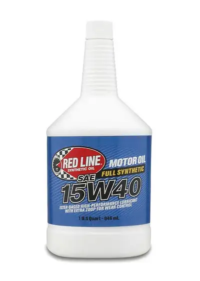 Red Line Oil 15W40 Synthetic Motor Oil 1 Quart Red Line Oil