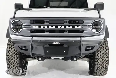 LoD Offroad LOD Black Ops Front Bumper Winch Cover Plate - Black - Bronco 2021+