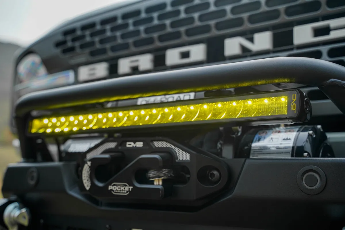 20-Inch Elite Series Amber LED Light Bar | Single Row product image