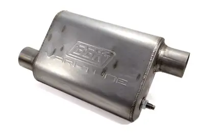 BBK Performance Parts Bbk Performance Parts 31015 Universal 2-1/2 Varitune Adjustable Muffler Double Offset (439 Stainless)