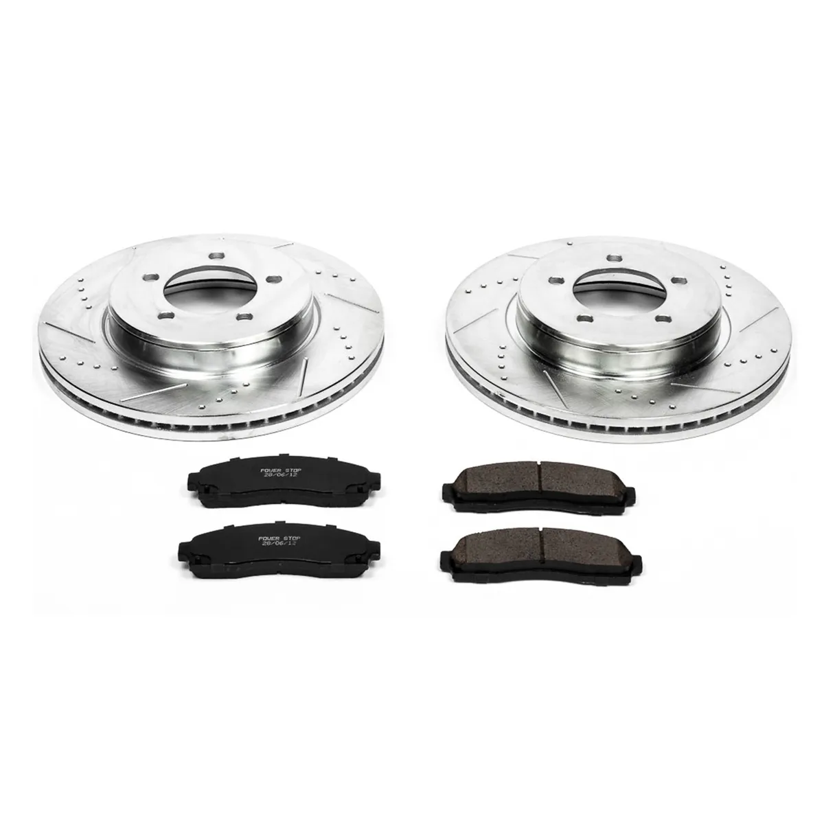 Z23 Evolution Sport Upgrade Kit: Drilled/Slotted Rotors; Carbon-Fiber Ceramic Pads W/Hardware product image