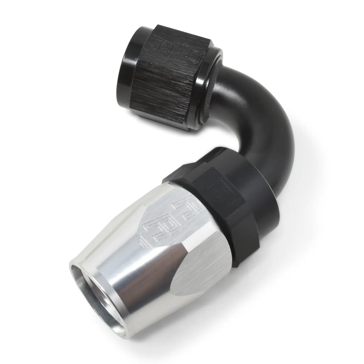 10AN 120Deg Swivel Tight Radius CLR/BLK product image