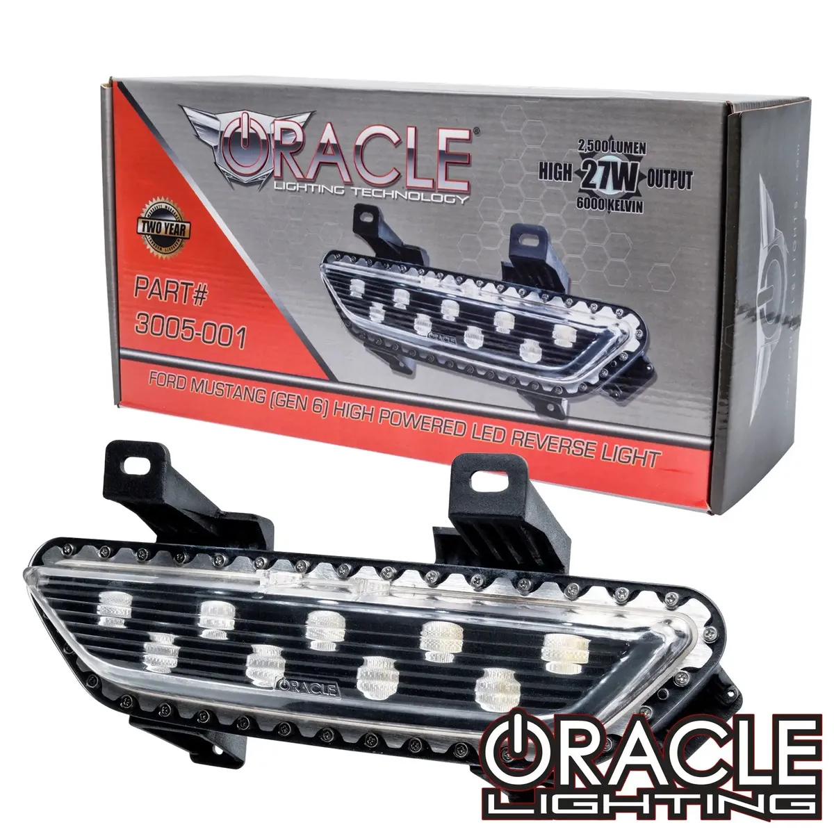 3005-001 - ORACLE 2015-2018 Ford Mustang High Output LED Reverse Light - Clear product image