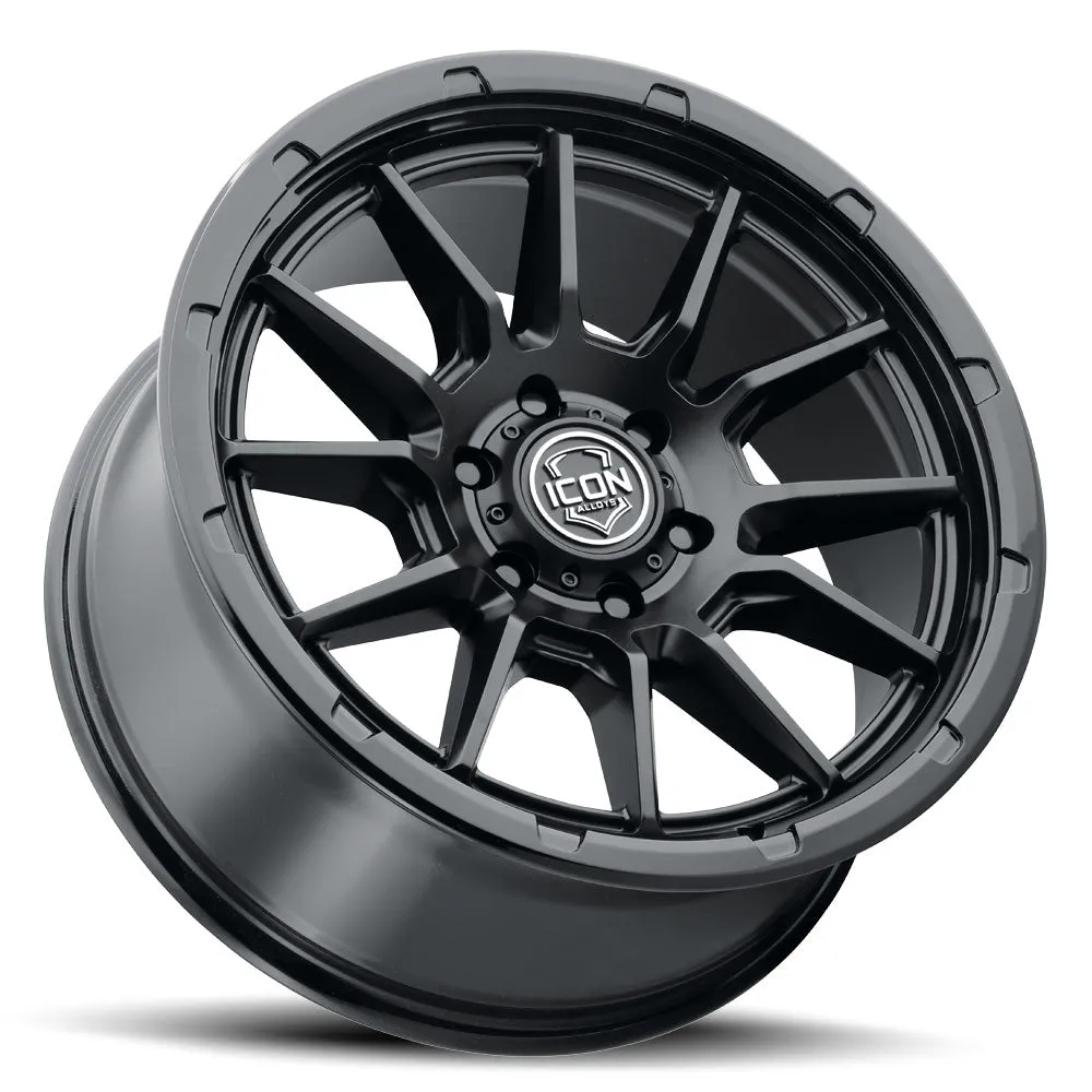 ICON Vehicle Dynamics Icon Suspension Icon Alloys Cajon Dbl Black - 20 x 9 / 5 x 150 / 16mm / 5.625 bs 8320905556db