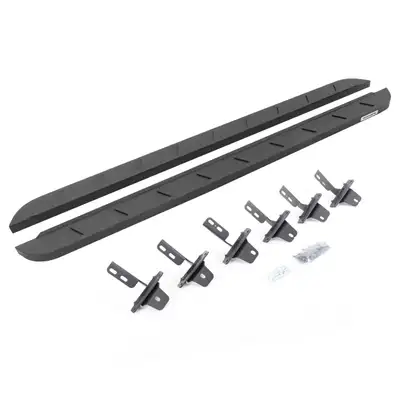 Go Rhino Go Rhino 63412973ST - RB10 Slim Line Running Boards With Mounting Brackets - Protective Bedliner Coating