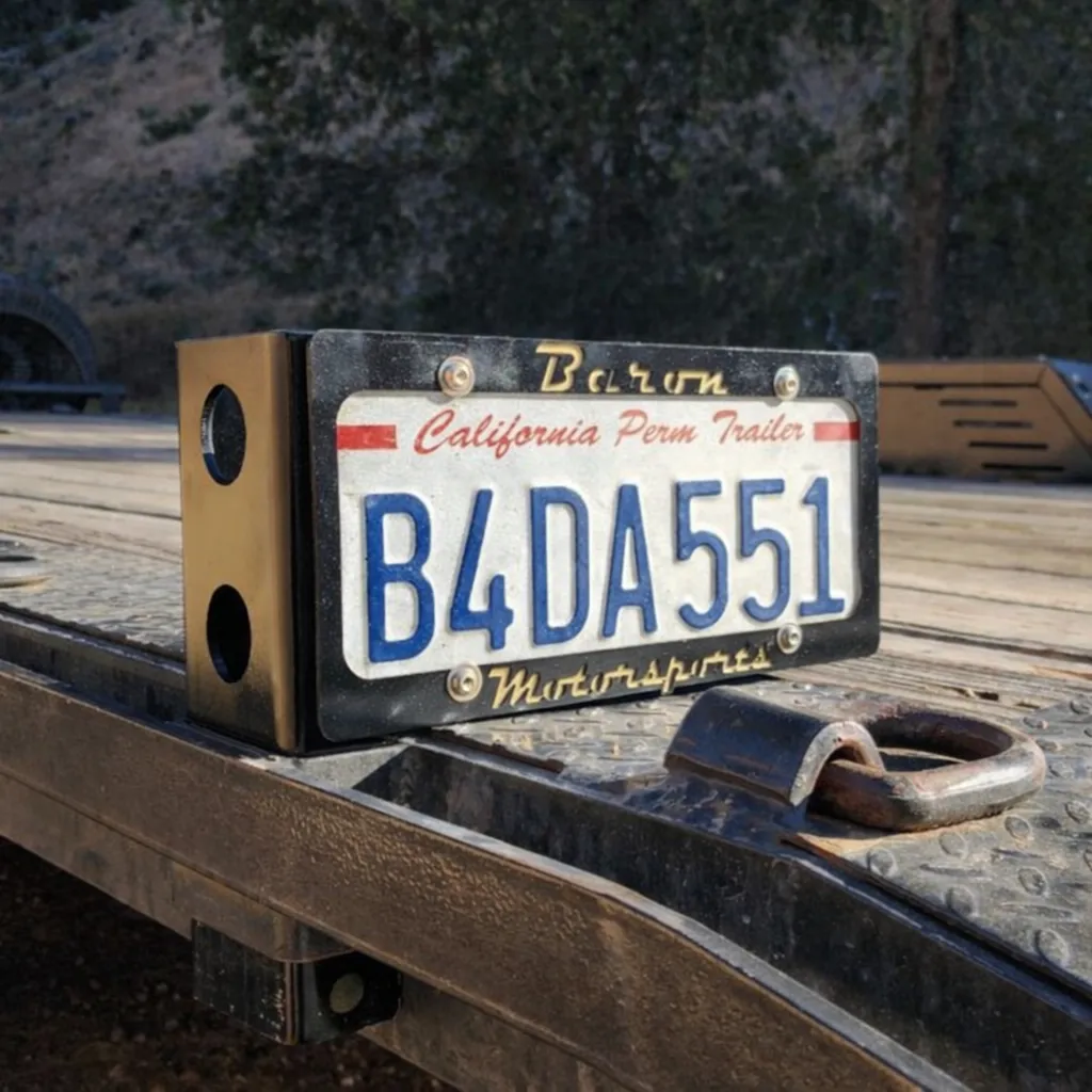 Trailer Stake Pocket License Plate Mount product image