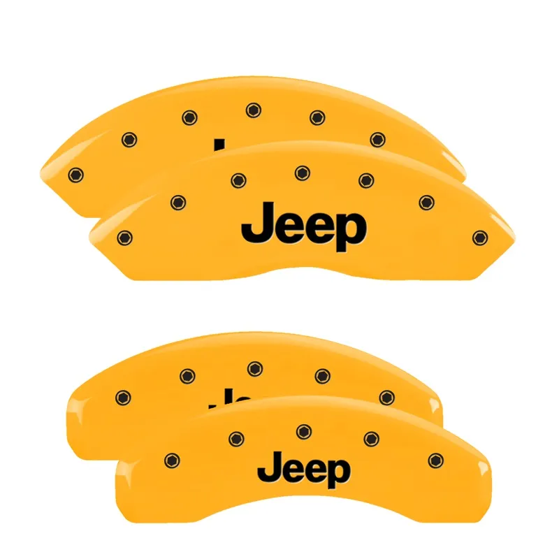 Front And Rear: Jeep Yellow Powder Coat Finish Black Characters product image