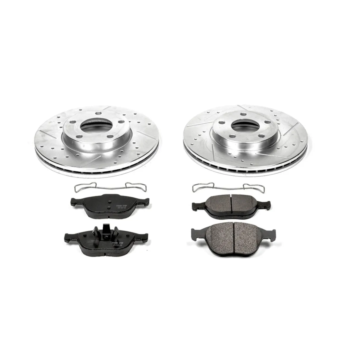 Z23 Evolution Sport Upgrade Kit: Drilled/Slotted Rotors; Carbon-Fiber Ceramic Pads W/Hardware product image