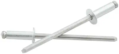 Allstar Performance 1/8in Alum Rivet Silver 25Pk 1/8in-1/4in