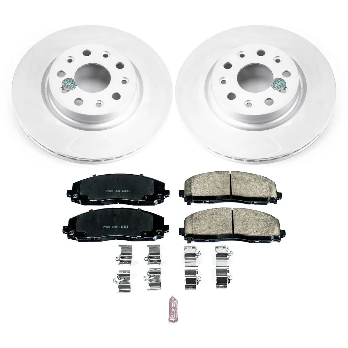Z17 Geomet Coated Rotor Kit: Genuine Geomet Fully Coated Rotors; Ceramic Pads W/Hardware product image