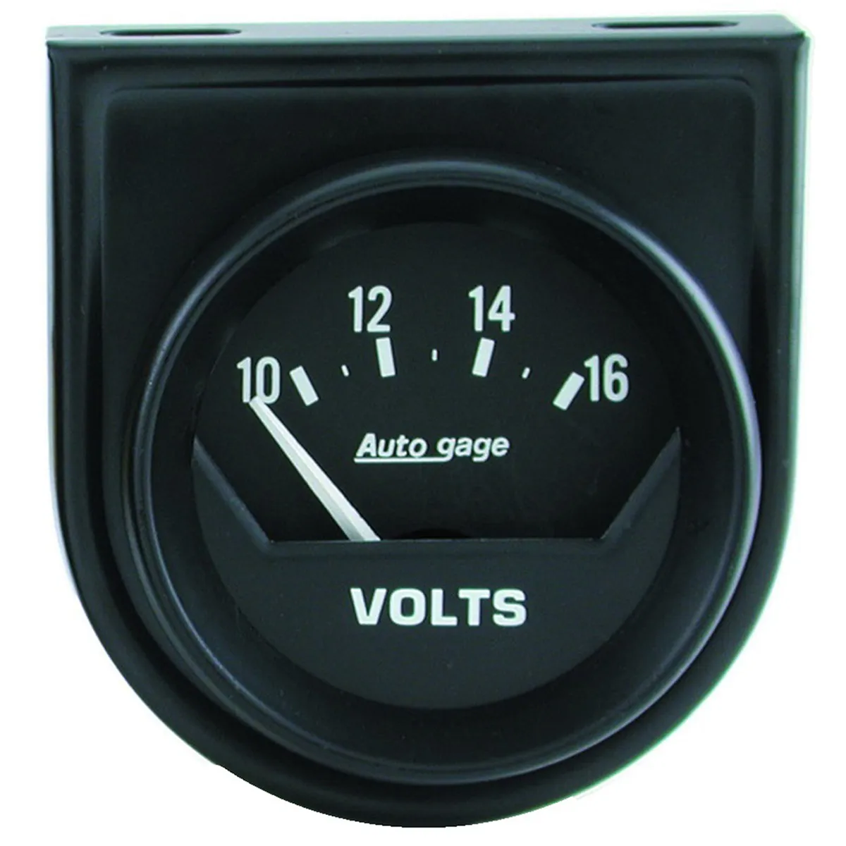 Gauge Console, Voltmeter, 2", 16V, Short Sweep, Black, AutoGage product image